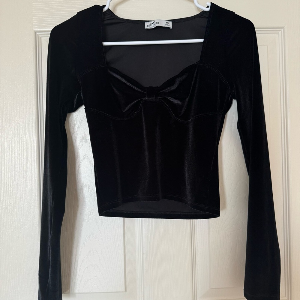 HOLLISTER long sleeve shirt black